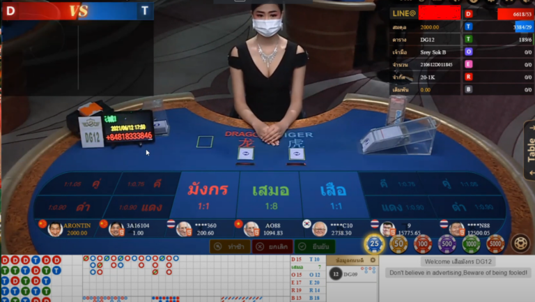 อัตราการจ่ายไพ่เสือมังกร